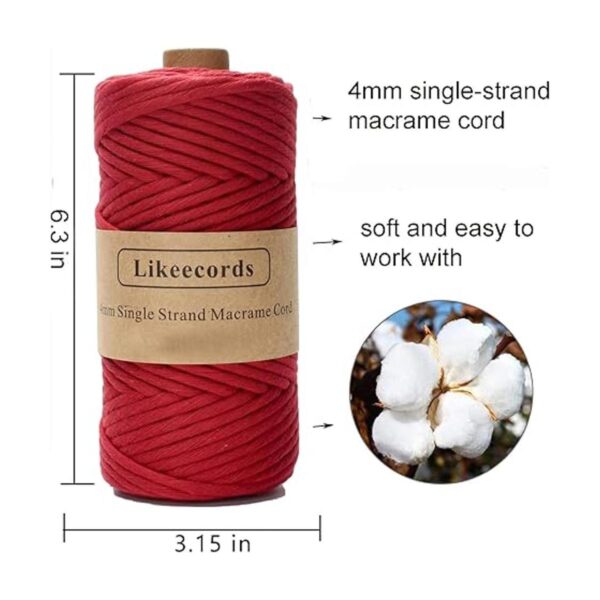 Cuerda de macramé de una sola hebra de 0.116 pulgadas_2