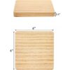 Dicunoy 20 posavasos de madera sin acabar posavasos_2