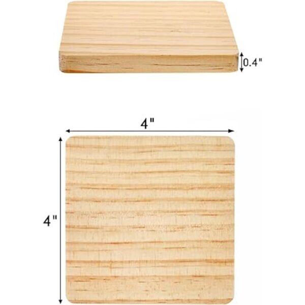 Dicunoy 20 posavasos de madera sin acabar posavasos_2