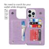 Cavor Funda tipo cartera para iPhone 13 Pro funda para_3