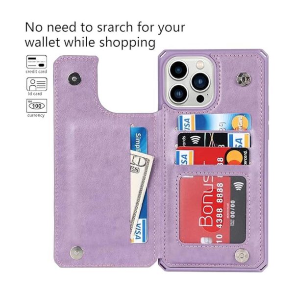 Cavor Funda tipo cartera para iPhone 13 Pro funda para_3