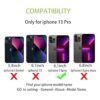 Cavor Funda tipo cartera para iPhone 13 Pro funda para_2