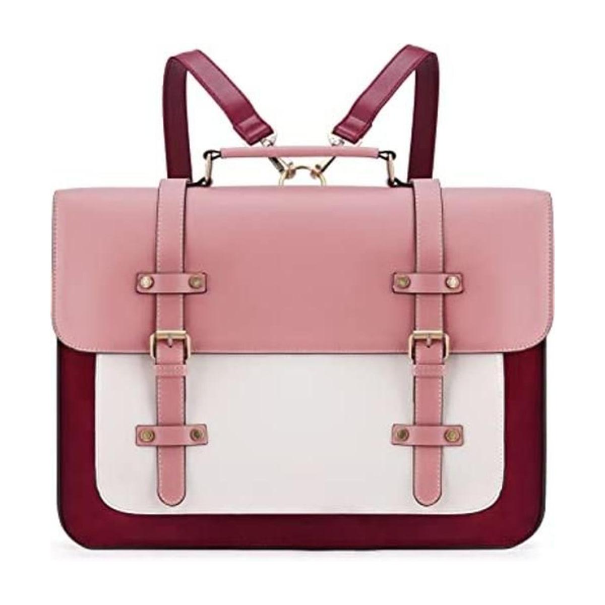 ECOSUSI Bolsa de mensajero para mujer mochila de 15.6