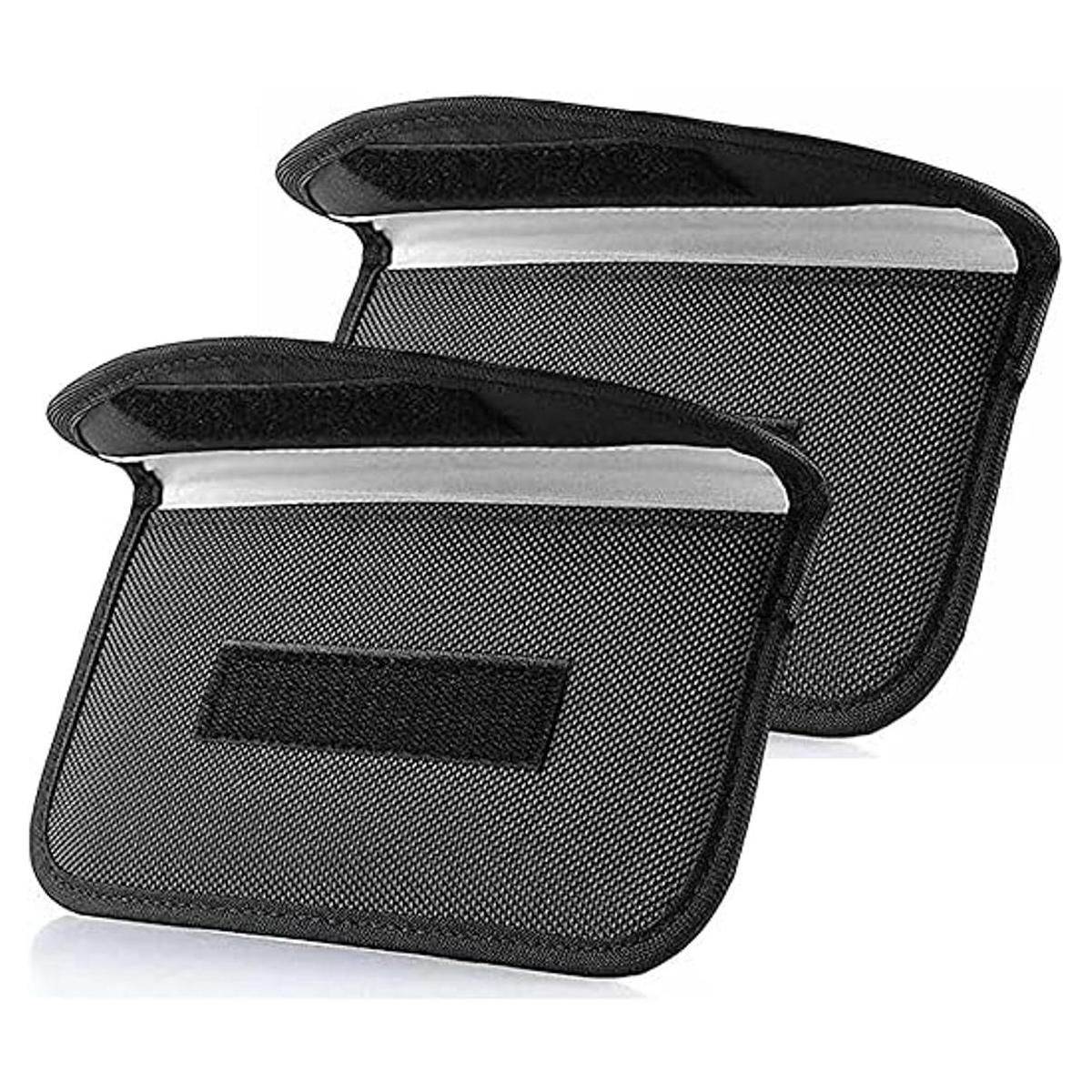 Paquete de 2 bolsas Faraday para llaves de automóvil y