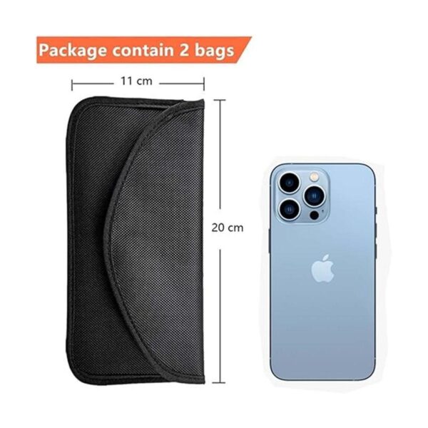Paquete de 2 bolsas Faraday para llaves de automóvil y_5