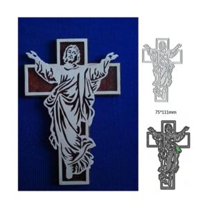 Cross Jesus Troqueles de metal para manualidades_6