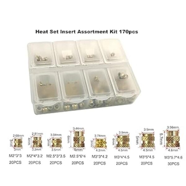 ShineNow Juego de calor M2 M2.5 M3 para tuercas de_2