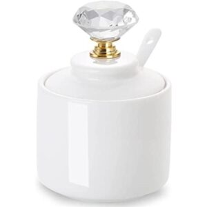 ONTUBE Azucarero de porcelana con tapa de cristal y_1