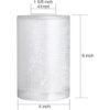 GoldSwift Paquete de 3 pantallas de cristal de lino blanco_3