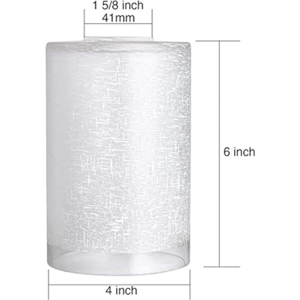 GoldSwift Paquete de 3 pantallas de cristal de lino blanco_3
