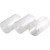 GoldSwift Paquete de 3 pantallas de cristal de lino blanco_6