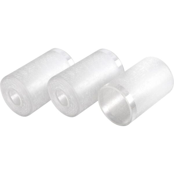 GoldSwift Paquete de 3 pantallas de cristal de lino blanco_6