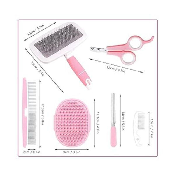 Crafterlife Kit de aseo de mascotas pequeñas con cepillo_2