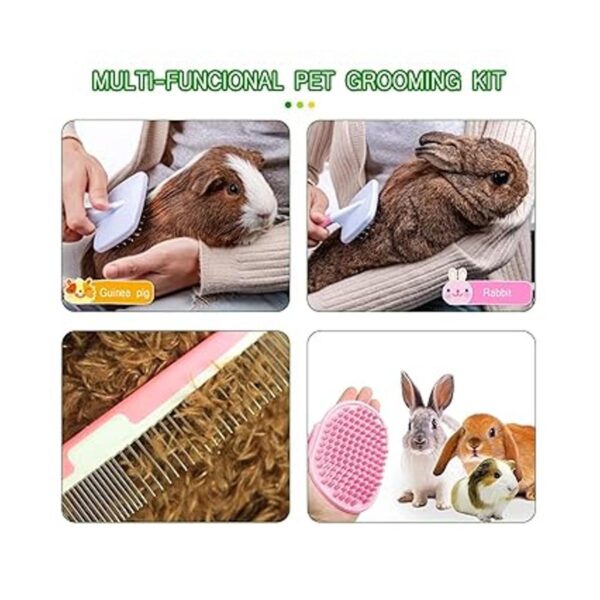 Crafterlife Kit de aseo de mascotas pequeñas con cepillo_3