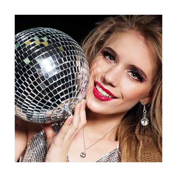 48 colgantes de bola de discoteca redondos brillantes