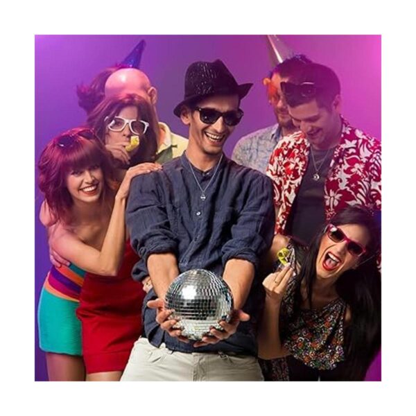 48 colgantes de bola de discoteca redondos brillantes
