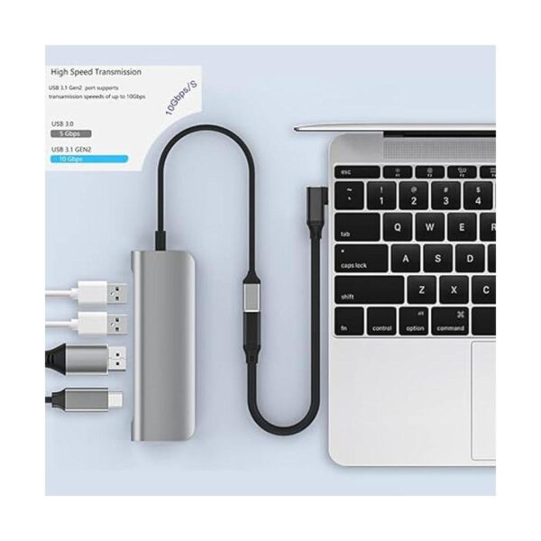 Cable de extensión USB C hembra a macho de ángulo recto de