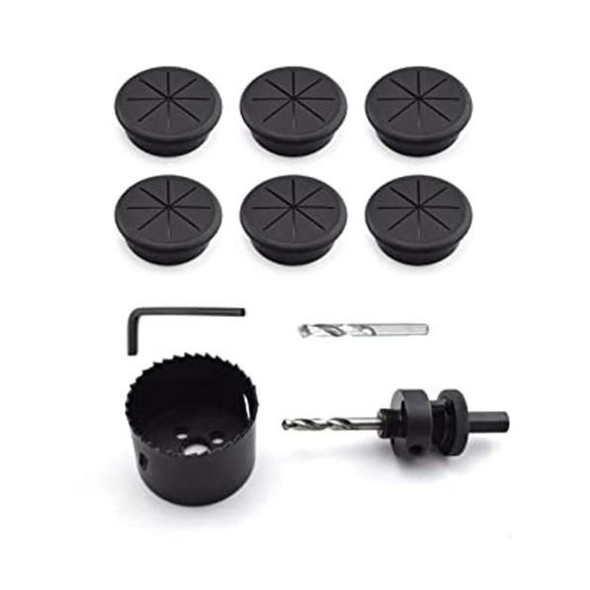 Kit de cubierta de agujero para escritorio y sierra de