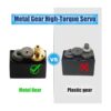 Servo servo de metal Aideepen MG996R servomotor digital_3