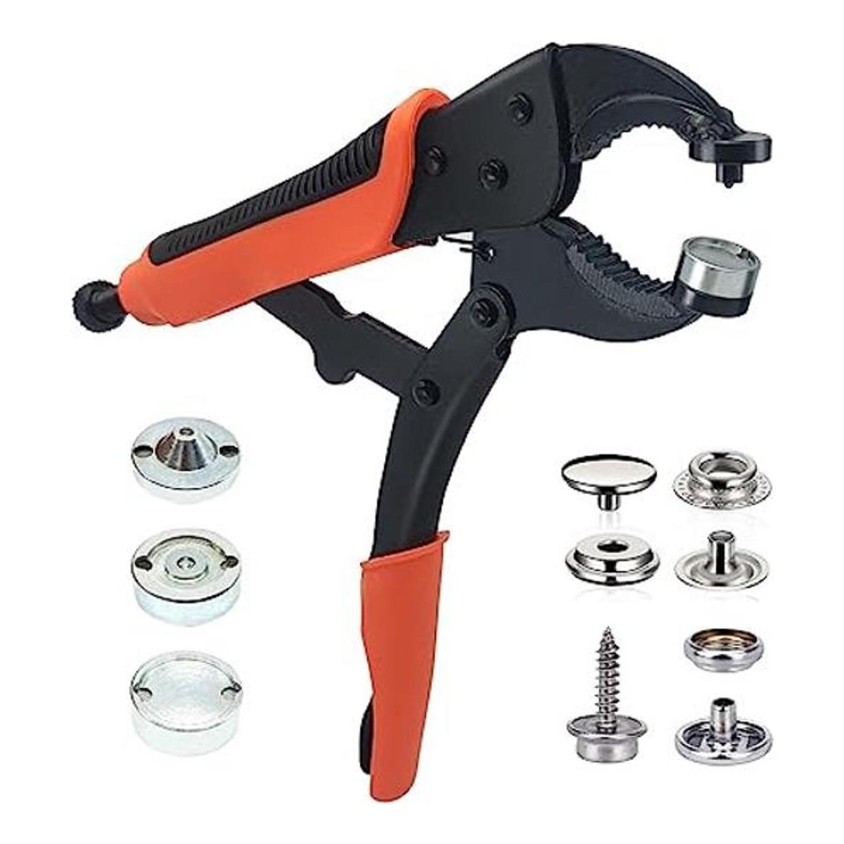 Heavy Duty Snap Fastener Tool Adjustable Snap Setter Tool