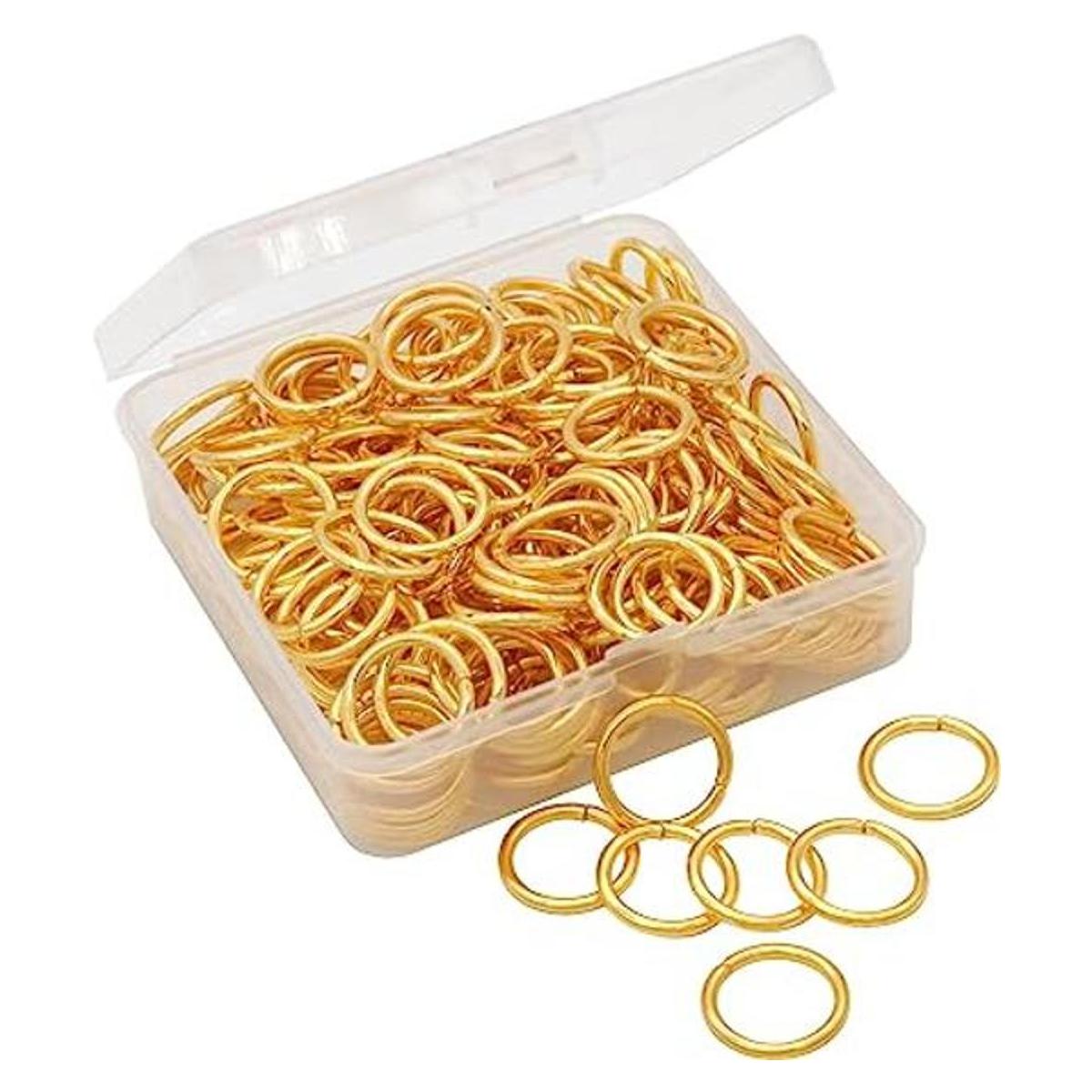 Auvoau 100 anillos de salto abiertos conectores de