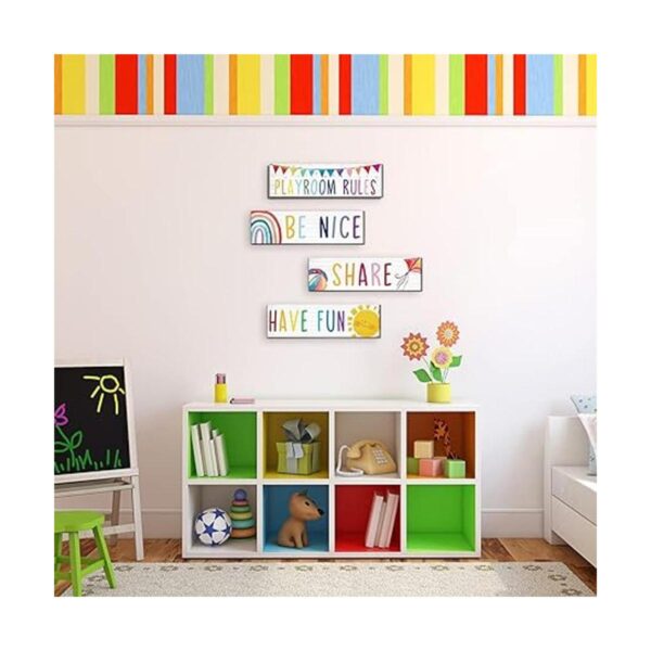 Letrero de sala de juegos 4 piezas decoración de pared