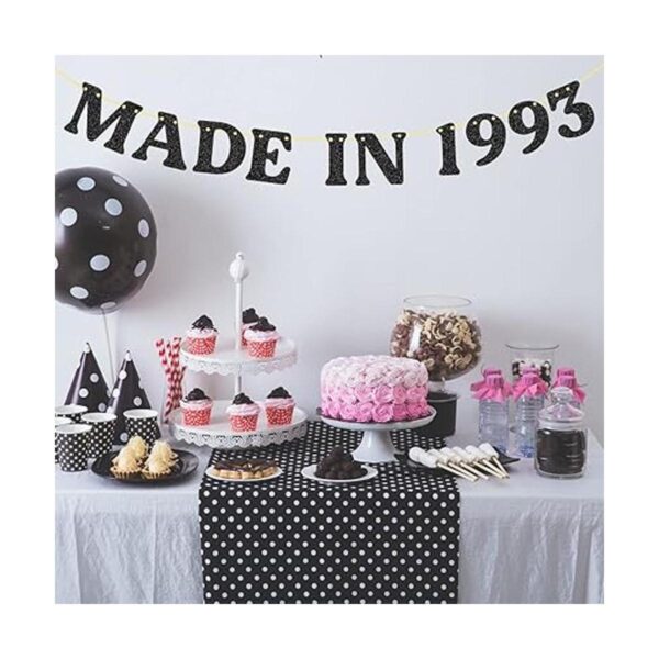 Decoraciones de cumpleaños número 30 sin bricolaje hechas_3