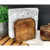Mie Creations Servilletero de madera de granja para mesa