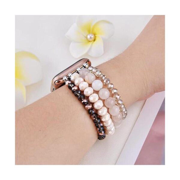 Pulsera con cuentas de purpurina compatible con Apple_4