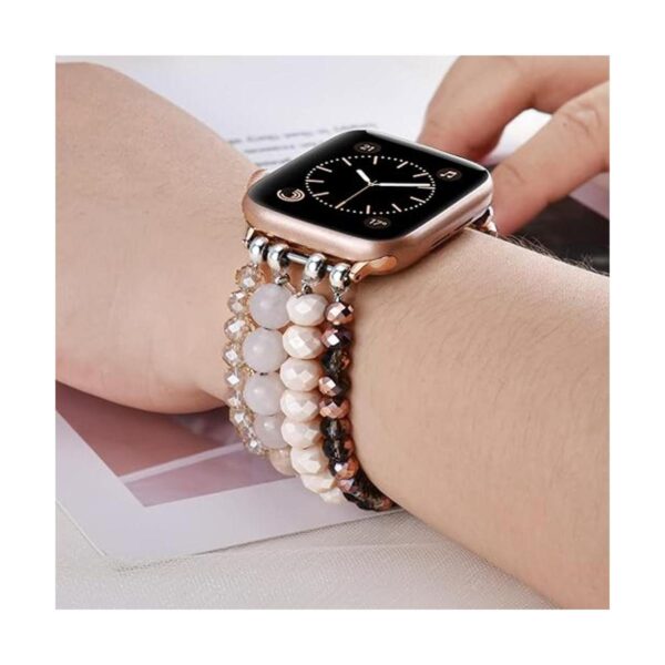 Pulsera con cuentas de purpurina compatible con Apple_5