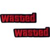 LUXPA 2 piezas de GTA V Wasted Parches bordados de_1