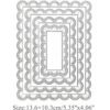 Juego de 4 piezas de marco rectangular de metal marco_2
