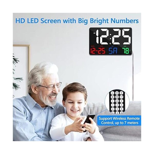 Reloj de pared digital reloj despertador digital LED de_2