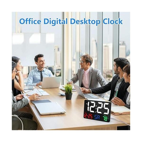 Reloj de pared digital reloj despertador digital LED de_4