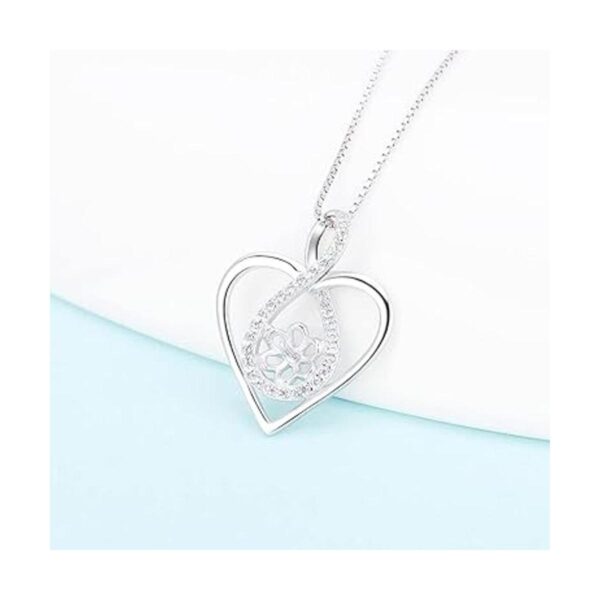 LGSY Colgante de plata de ley con forma de corazón de_2