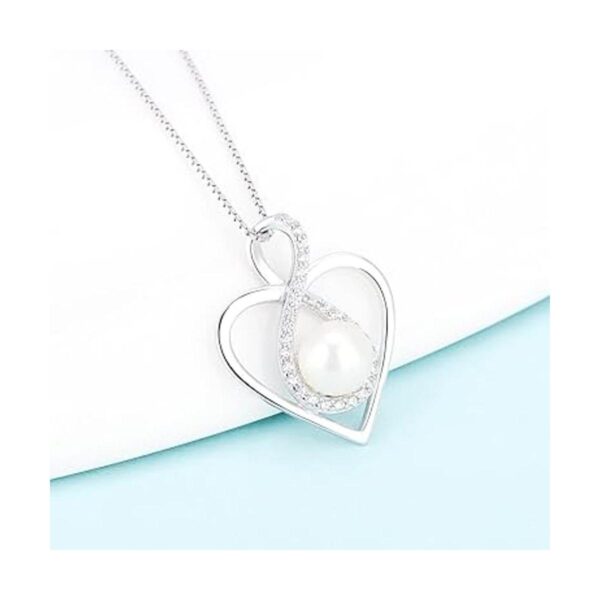 LGSY Colgante de plata de ley con forma de corazón de_5