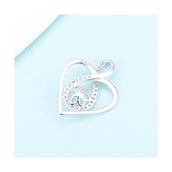 LGSY Colgante de plata de ley con forma de corazón de_4