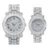 Iced Out Watches 2Pack His Her Matching Set Simulated