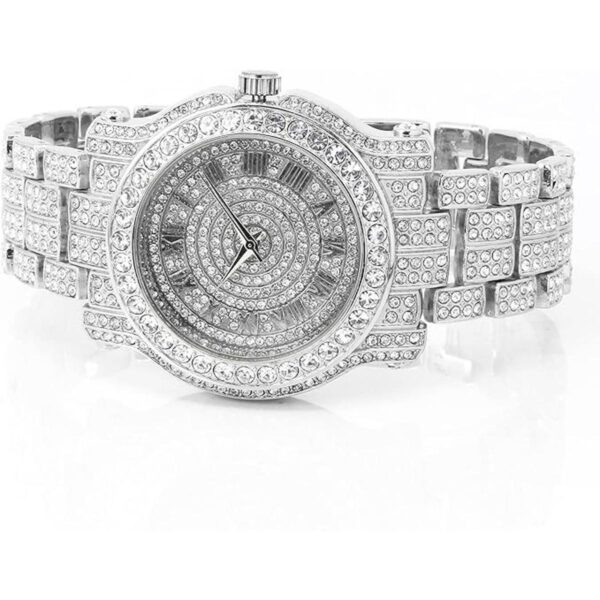 Iced Out Watches 2Pack His Her Matching Set Simulated