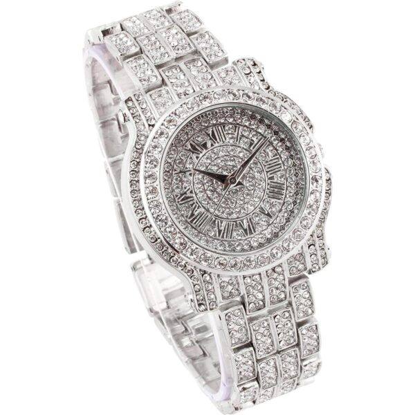 Iced Out Watches 2Pack His Her Matching Set Simulated
