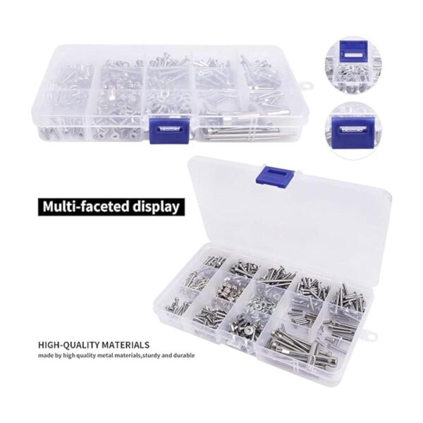 FriHobby Juego de 290 tornillos de control remoto M2.5 M3