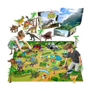 Juguetes de dinosaurio para niños 9 figuras realistas de_1