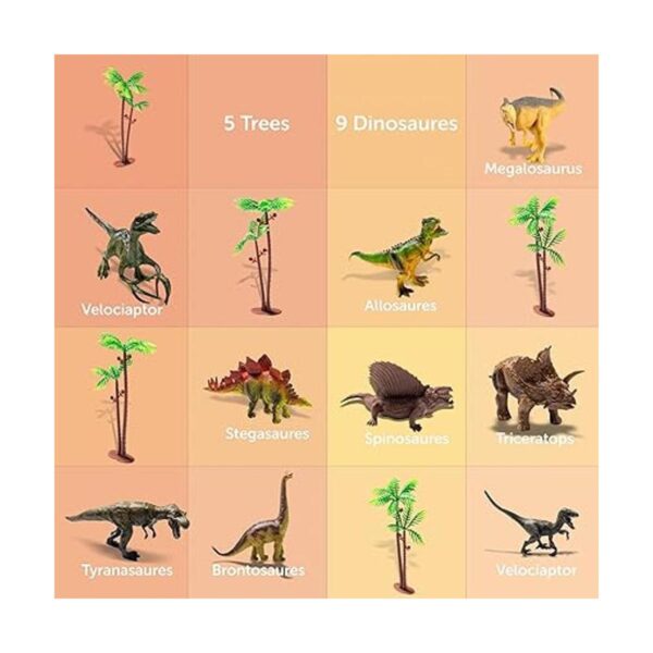Juguetes de dinosaurio para niños 9 figuras realistas de_2