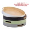 HABITAS Bandeja decorativa de bambú Spun para mesa de