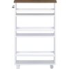 UTEX Carrito de almacenamiento delgado de cocina de 4_2