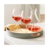 HABITAS Bandeja decorativa de bambú Spun para mesa de