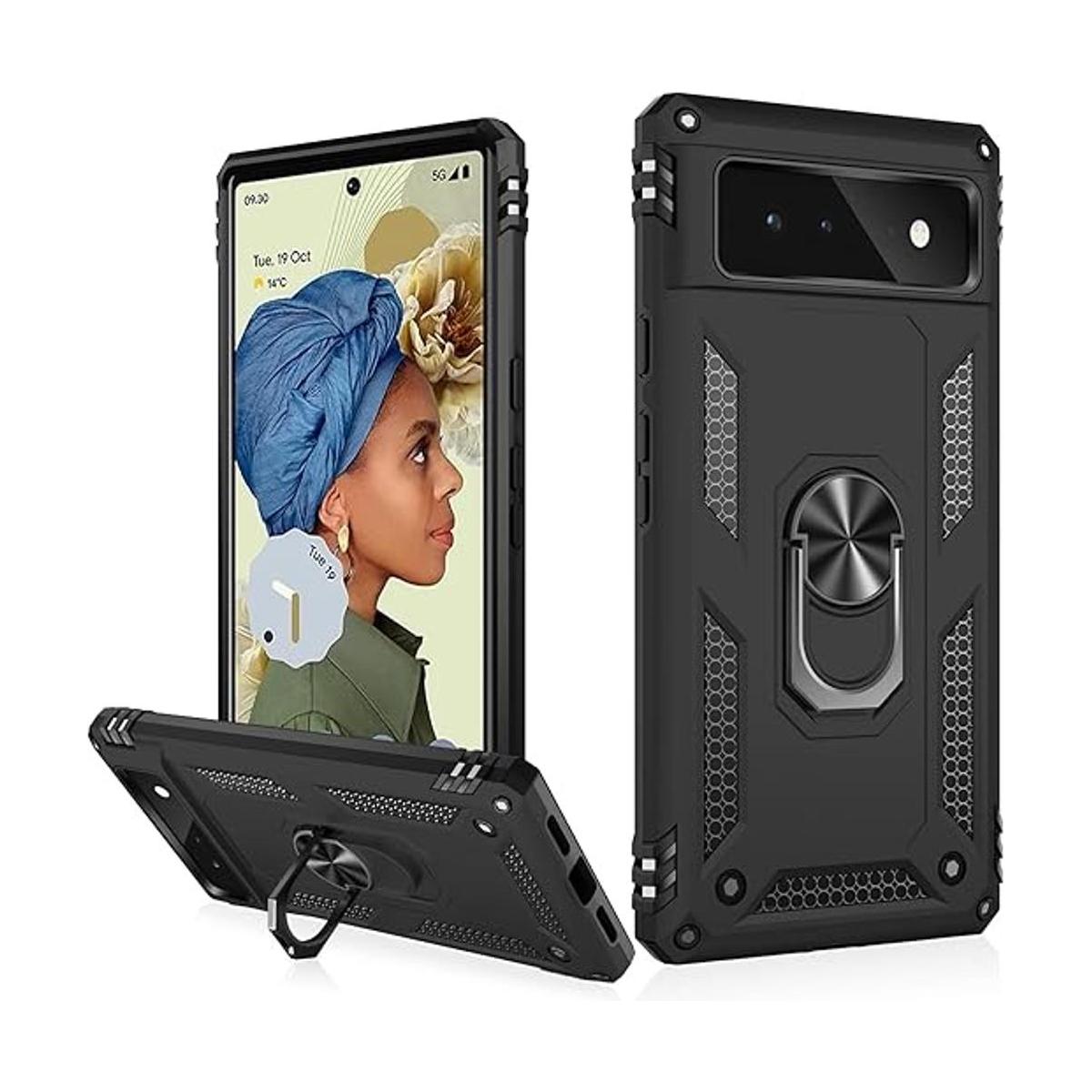 IKAZZ Google Pixel 6 Funda protectora con protector de