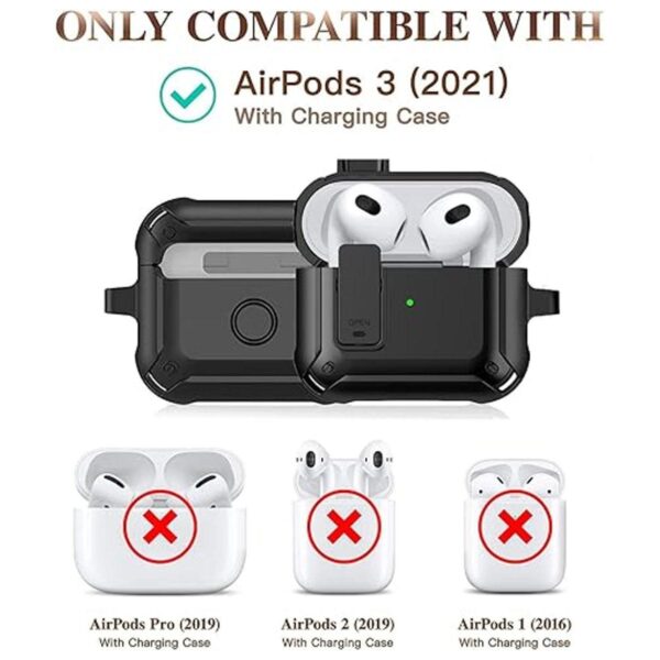 Olytop Funda para AirPods de 3 generación con tapa de_2