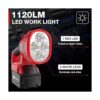DTEZTECH Luz de trabajo LED de 12 W 1120 lm alimentada por
