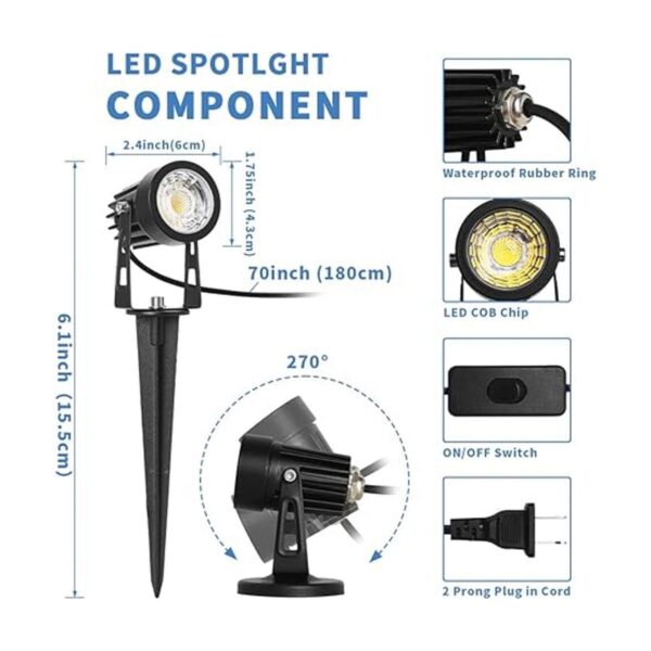 Luces LED para interiores luz de 3 W de luz vertical y_3